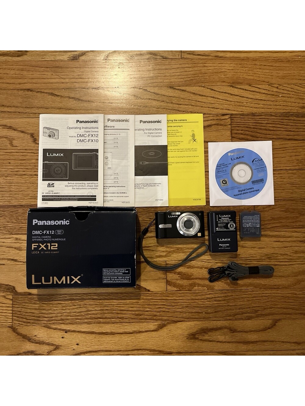 Panasonic Lumix DMC-FX12 7.2MP Digital Camera Powers On Untested Error